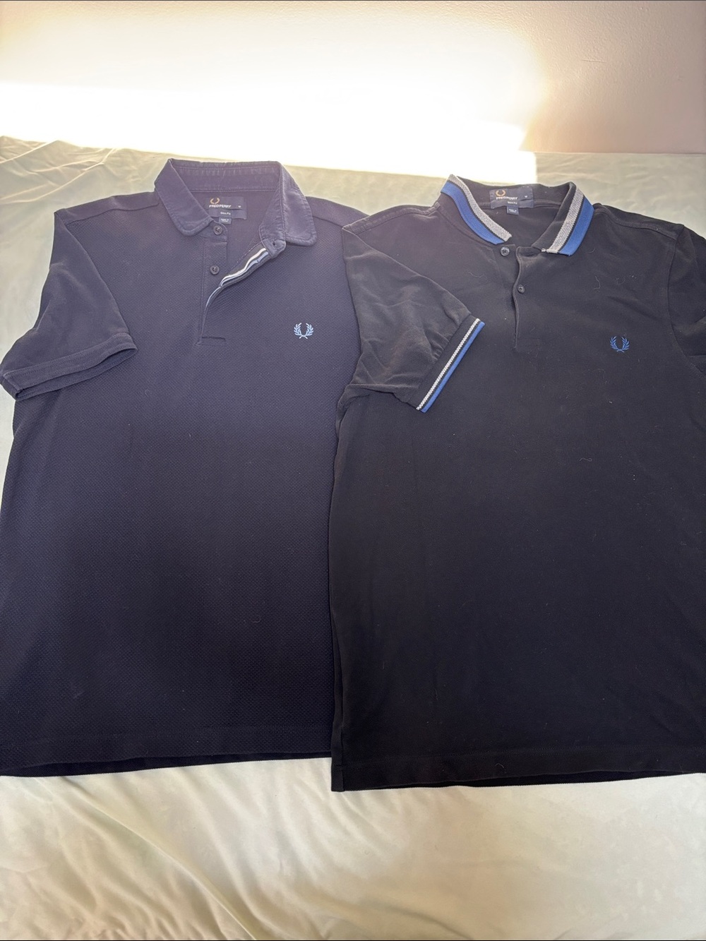 2 Fred Perry Polo shirts, M slim fit